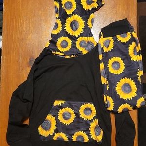Little Girls Sunflower Outfit